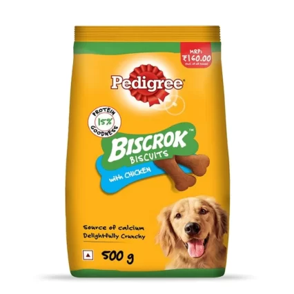 Pedigree BISCROK Biscuits Dog Treat (Above 4 Months) Chicken Flavor