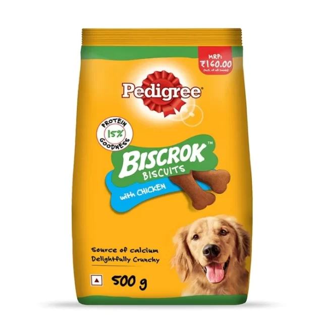 Pedigree BISCROK Biscuits Dog Treat (Above 4 Months) Chicken Flavor
