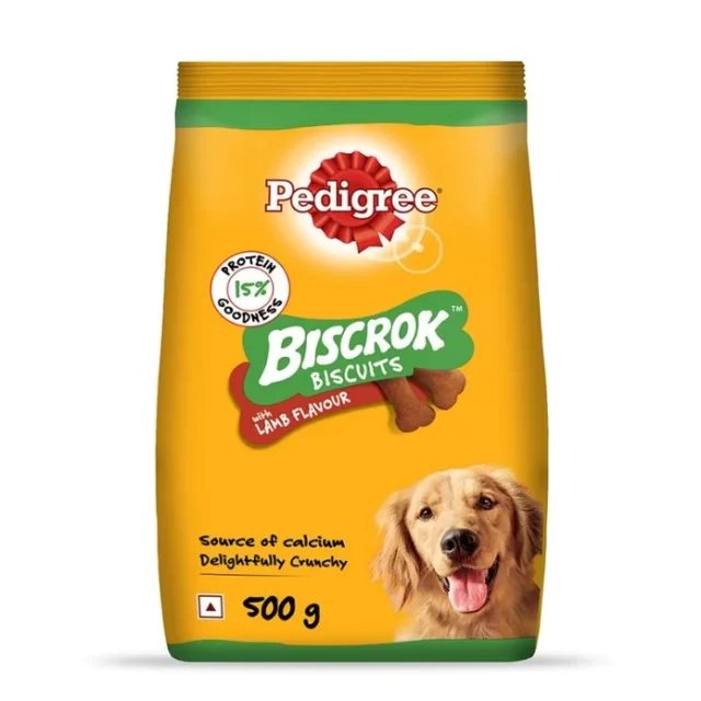 Pedigree BISCROK Biscuits (Above 4 months) Lamb Dog Treat