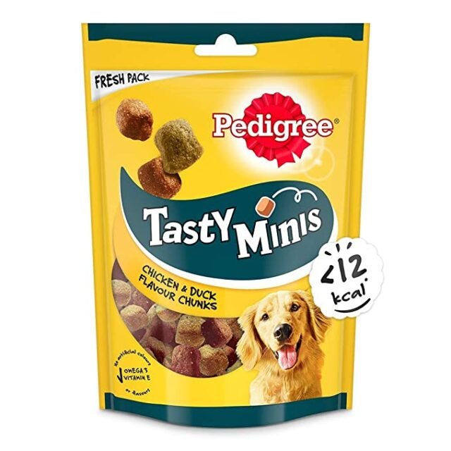 Pedigree Tasty Minis Cubes Adult Dog Treat, Chicken & Duck Flavour Chunks