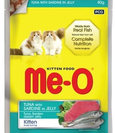 Me-O Tuna &Sardine Jelly Wet Kitten Food