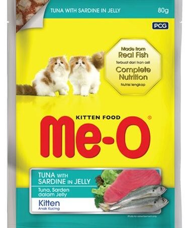 Me-O Tuna &Sardine Jelly Wet Kitten Food