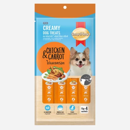 SmartHeart Chicken &Carrot Dog Creamy Treat