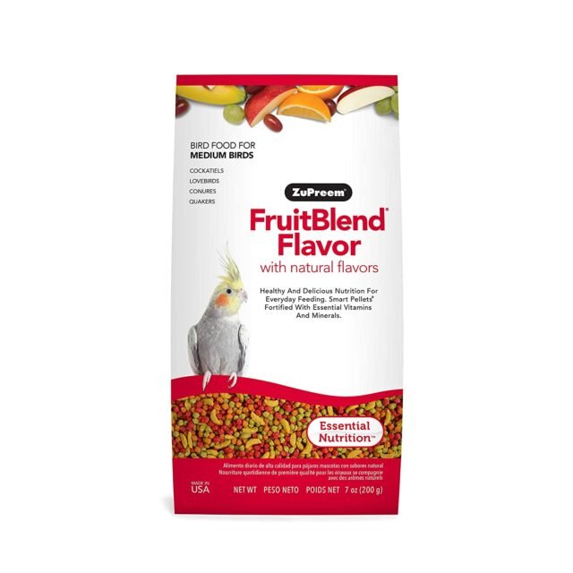 ZuPreem FruitBlend Flavor with Natural Flavors Avian Diets Medium Bird Food