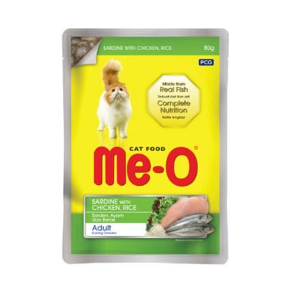 MeO Sardine With Chicken and Rice Gravy in Pouch