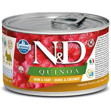 Farmina N&D Quinoa Skin &Coat - Quail &Coconut Mini Adult Wet Dog Food