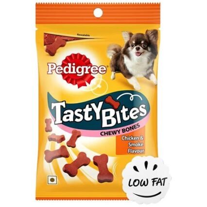 Pedigree Tasty Bites Chewy Bones- Chicken and Smoke Flavour