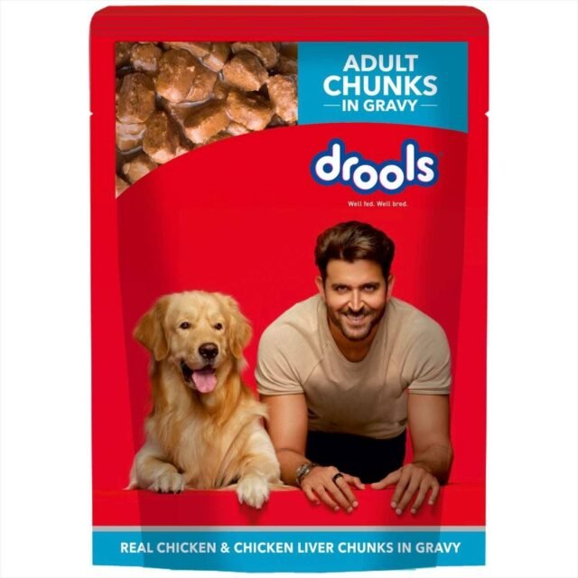 Drools Real Chicken &Chicken Liver Chunks in Gravy for Adult