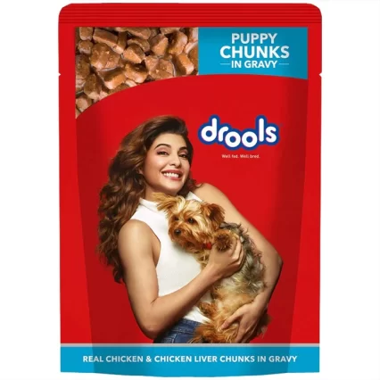 Drools Real Chicken &Chicken Liver Chunks in Gravy for Puppy