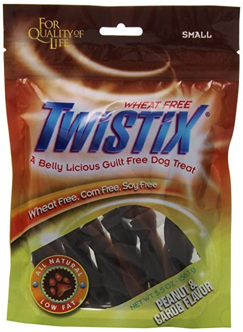 Twistix Dental Chews for Pets with Peanut Carob Flavor