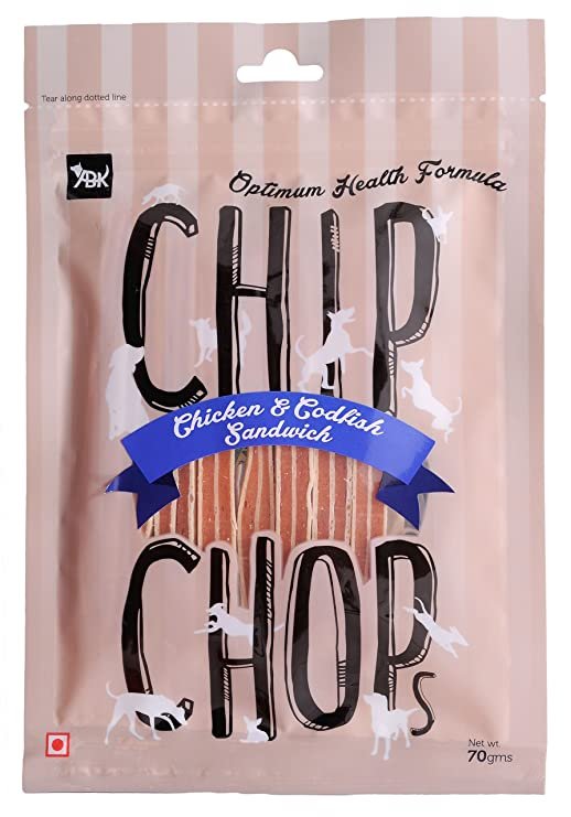 Chip Chops Chicken & Codfish Sandwich Stick Dog Treat