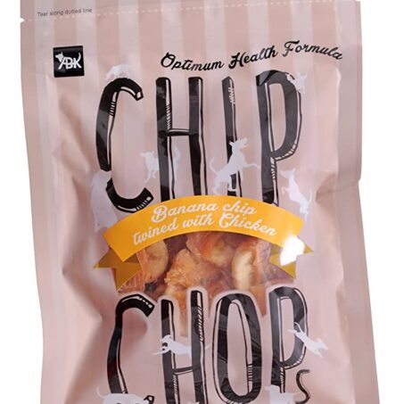Chip Chops Dog Treat Banana Chips Twined with Chicken