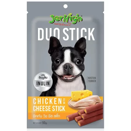 JerHigh Duo Stick Dog Treat - Chicken with Cheese