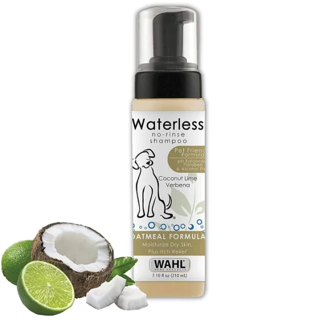 Wahl No Rinse Waterless Oatmeal Shampoo for Dogs (Coconut Lime Verbana)