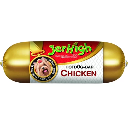 JerHigh Chicken Hot-Dog Bar Dog Treats