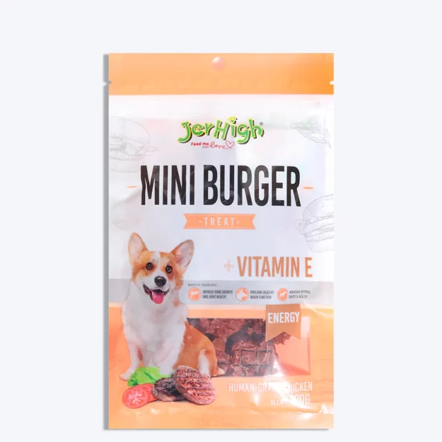 JerHigh Mini Burger Dog Treats