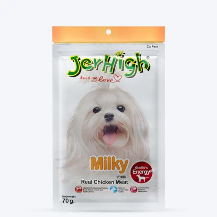 JerHigh Milky Dog Treats with Real Chicken Meat