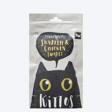 Kittos Purr-Fect Sunfish & Chicken Twirls Cat Treat