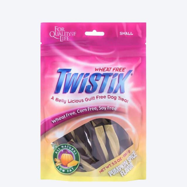 NPIC Twistix Pumpkin Spice Dog Treats (Large-7 Sticks)