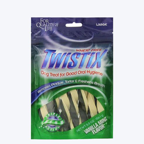 NPIC Twistix Vanilla Mint Flavor Dog Treat (Large - 7 Sticks)