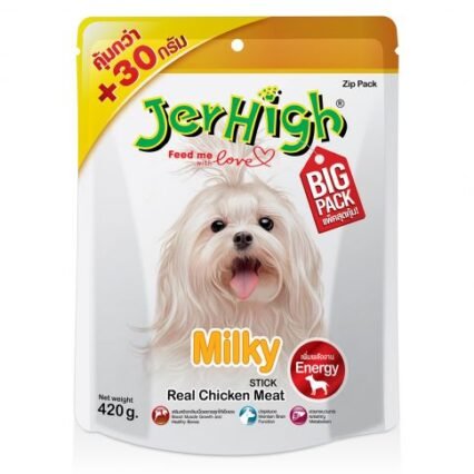 JerHigh Milky Dog Treats with Real Chicken Meat