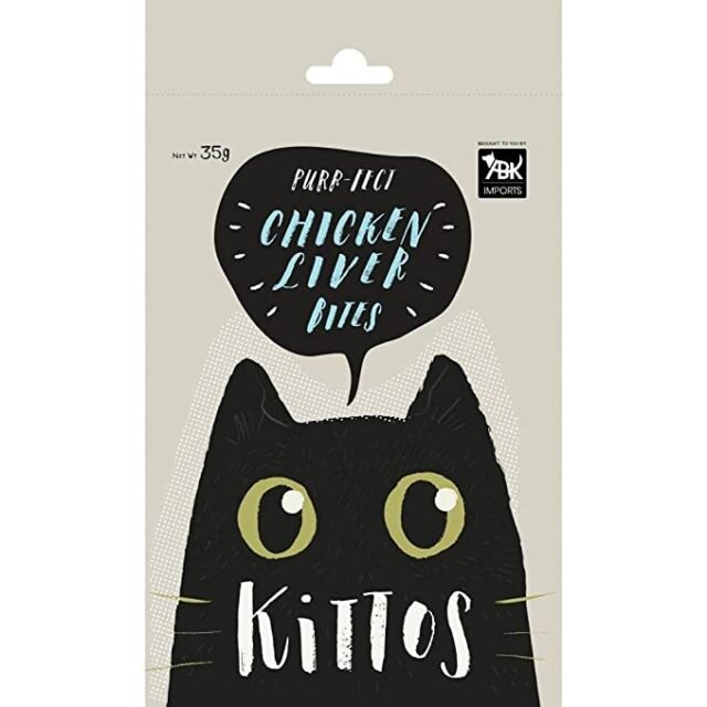 Kittos Purr-Fect Chicken Liver Bites Cat Treat